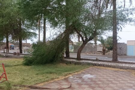 گزارش تصویری از  خسارات توفان شدید شن در بمپور سیستان و بلوچستان