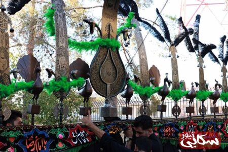 آئین دسته روی مردم سیستان و بلوچستان در روز عاشورا به روایت تصویر