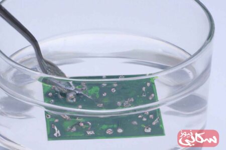 مدار چاپی قابل حل در آب؛ ایده بسیار کارآمد برای ساخت همه دستگاه‌های الکترونیکی قابل بازیافت