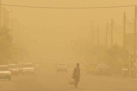 سرعت توفان در زابل به ۱۰۸ کیلومتر در ساعت رسید