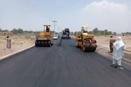 آسفالت معابر روستایی در سیب و سوران