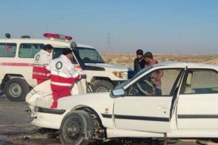 تصادف در زابل ۱۰ مجروح برجا گذاشت