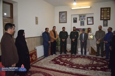 دیدار مدیر منطقه زاهدان با خانواده شهید مدافع امنیت شهید مسلم کیخا