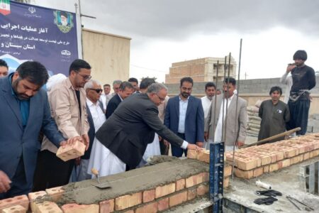 آغاز عملیات اجرایی خشت‌گذاری طرح ملی نهضت توسعه عدالت آموزشی با مشارکت مردم در سیستان و بلوچستان