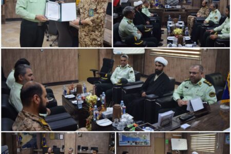 دیدار فرمانده انتظامی شهرستان”چابهار” با فرمانده پایگاه مستقل دریایی امام علی(ع
